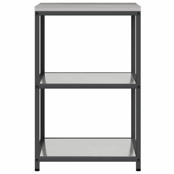Küchenlageregal mit Regal mit Speicher Silber 60 x 50 x 92 cm Edelstahl