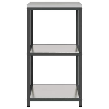 Küchenlageregal mit Regal mit Speicher Silber 60 x 50 x 92 cm Edelstahl