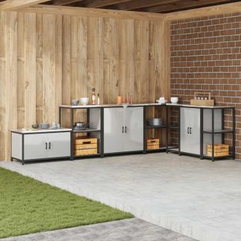 ARDEBO.de - Küchenlageregal Silber 60 x 50 x 92 cm Galvanisierter Stahl