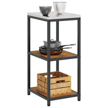 Küchenlageregal mit Regal mit Speicher Rostig 60 x 50 x 92 cm Wetterstahl
