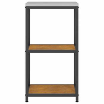 Küchenlageregal mit Regal mit Speicher Rostig 60 x 50 x 92 cm Wetterstahl