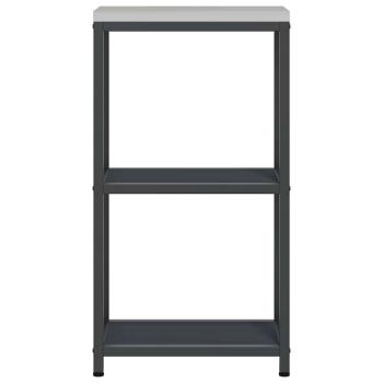 Küchenlageregal mit Regal mit Speicher Anthrazit 60 x 50 x 92 cm Stahl