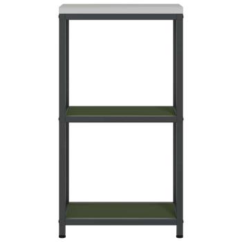 Küchenlageregal mit Regal mit Speicher Olivgrün 60 x 50 x 92 cm Stahl