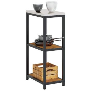 Küchenlageregal mit Regal mit Speicher Rostig 60 x 50 x 92 cm Wetterstahl