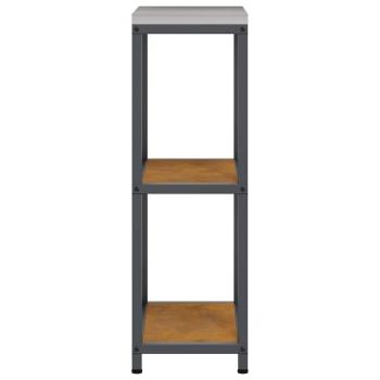 Küchenlageregal mit Regal mit Speicher Rostig 60 x 50 x 92 cm Wetterstahl