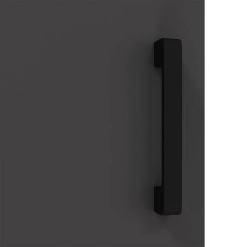 Küchenlagerregal mit Regal mit Speicher mit Tür Schwarz 60 x 50 x 92 cm Stahl