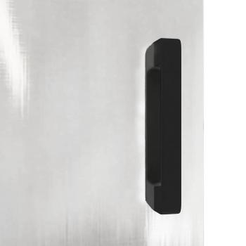 Küchenlagerregal mit Regal mit Speicher mit Tür Silber 60 x 50 x 92 cm Edelstahl