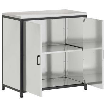 Küchenlagerregal Silber 60 x 50 x 92 cm Galvanisierter Stahl