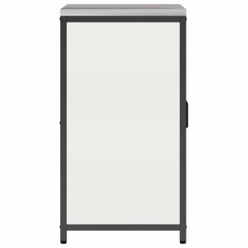 Küchenlagerregal mit Regal mit Speicher mit Tür Weiß 60 x 50 x 92 cm Stahl