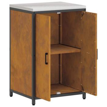 Küchenlagerregal Rostig 60 x 50 x 92 cm Wetterstahl