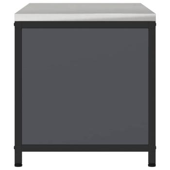 Küchenlagerregal mit Regal mit Speicher mit Tür Anthrazit 60 x 50 x 92 cm Stahl