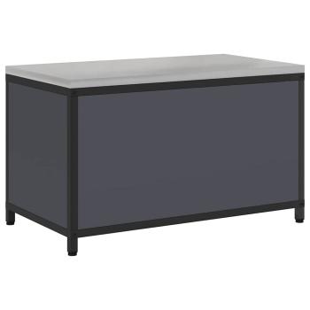 Küchenlagerregal mit Regal mit Speicher mit Tür Anthrazit 60 x 50 x 92 cm Stahl