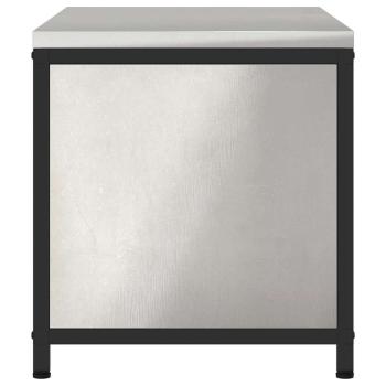 Küchenlagerregal mit Regal mit Speicher mit Tür Silber 60 x 50 x 92 cm Edelstahl