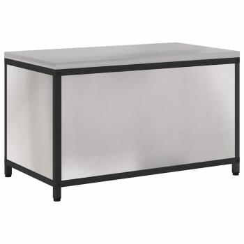 Küchenlagerregal mit Regal mit Speicher mit Tür Silber 60 x 50 x 92 cm Edelstahl