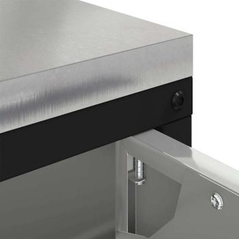 Küchenlagerregal Silber 60 x 50 x 92 cm Galvanisierter Stahl