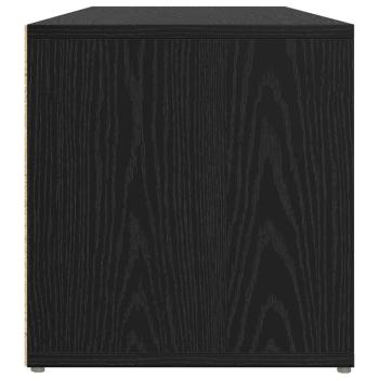 TV-Schränk mit Speicher Schwarze Eiche Holzwerkstoff