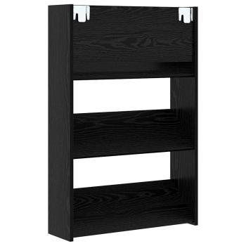 Wandschuhschränke 2 pcs Schwarze Eiche 60 x 18 x 60 cm