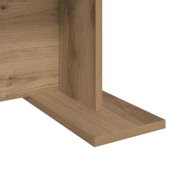 Couchtisch Eiche handwerklich 103.5 x 60 x 40 cm Holzwerkstoff