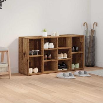 Schuhbank mit Regal Sonstiges Altholz 103 x 30 x 55 cm Holzwerkstoff
