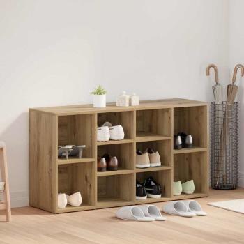 ARDEBO.de - Schuhbank Eiche handwerklich 103 x 30 x 55 cm Holzwerkstoff