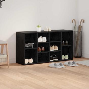 Schuhbank Schwarze Eiche 103 x 30 x 55 cm Holzwerkstoff