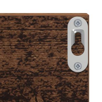 Wandregale 2 pcs Altes Holz 80 x 11,5 x 18 cm Holzwerkstoff