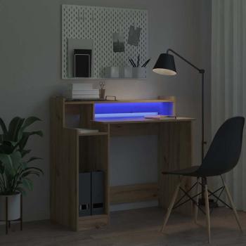 ARDEBO.de - Schreibtisch Eiche handwerklich 97 x 45 x 90 cm Holzwerkstoff