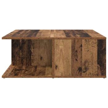 Couchtisch mit Schubladen mit Speicher Altholz 80 x 80 x 31 cm Holzwerkstoff