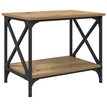 Beistelltisch Eiche handwerklich 55 x 38 x 45 cm Holzwerkstoff