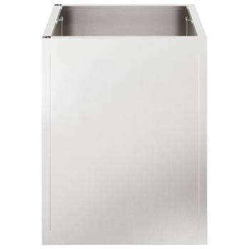 Gartenblumentopf Silber 50 x 32 x 40 cm Edelstahl