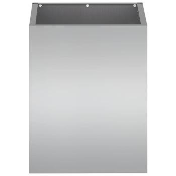 Gartenblumentopf Silber 50 x 32 x 40 cm Galvanisierter Stahl