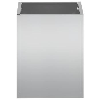 Gartenblumentopf Silber 50 x 32 x 40 cm Galvanisierter Stahl