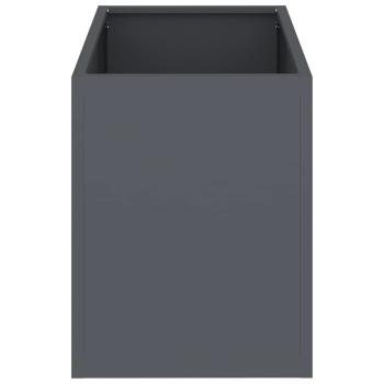 Gartenblumentopf Anthrazit 50 x 32 x 40 cm Kaltgewalzter Stahl