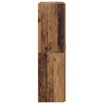 Büroschrank mit Regal mit Speicher mit Tür Altholz 60 x 32 x 115 cm Holzwerkstoff
