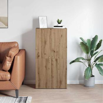 Büroschrank Eiche handwerklich 60 x 32 x 115 cm Holzwerkstoff