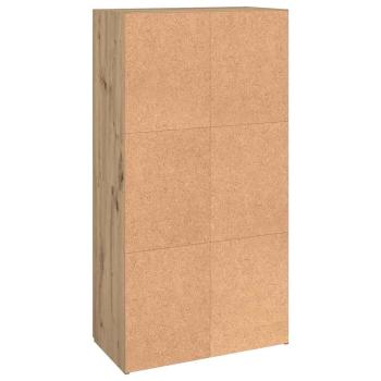 Büroschrank Eiche handwerklich 60 x 32 x 115 cm Holzwerkstoff
