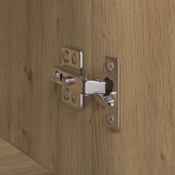 Büroschrank Eiche handwerklich 60 x 32 x 115 cm Holzwerkstoff