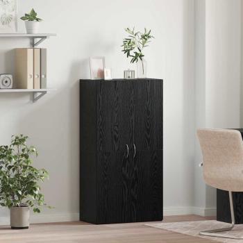 ARDEBO.de - Büroschrank Schwarze Eiche 60 x 32 x 115 cm Holzwerkstoff