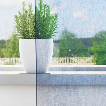 Voile Vorhänge mit Stangentaschen 2 Stk. Königsblau