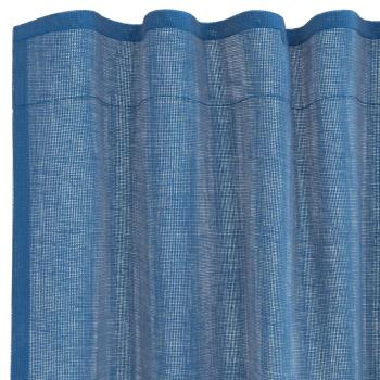 Voile Vorhänge mit Stangentaschen 2 Stk. Königsblau