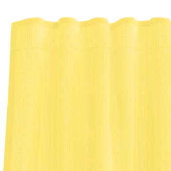 Voile Vorhänge mit Stangentaschen 2 Stk. Gelb