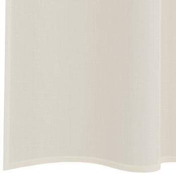 Voile Vorhänge mit Stangentaschen 2 Stk. Creme