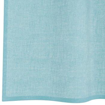 Voile Vorhänge mit Stangentaschen 2 Stk. Türkis