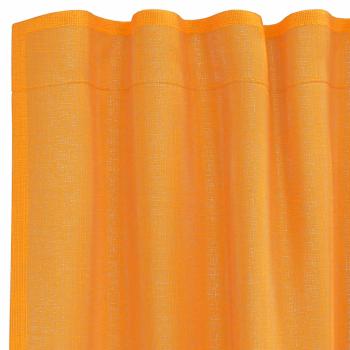 Voile Vorhänge mit Stangentaschen 2 Stk. Orange