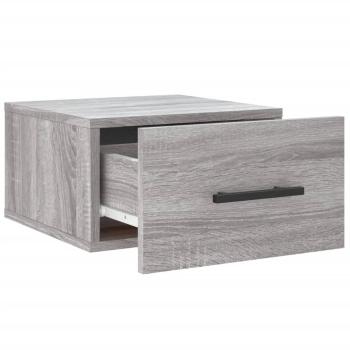 Wand-Nachttisch Grau Sonoma 35x35x20 cm
