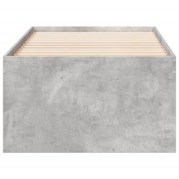Tagesbett mit Schubladen ohne Matratze Betongrau 90x190 cm