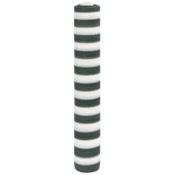 ARDEBO.de - Zaunblende Grün und Weiß 1,2x10 m HDPE 75 g/m²