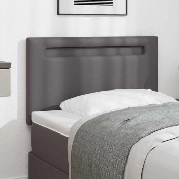 ARDEBO.de - Kopfteil Einfarbig Grau 90 cm Kunstleder