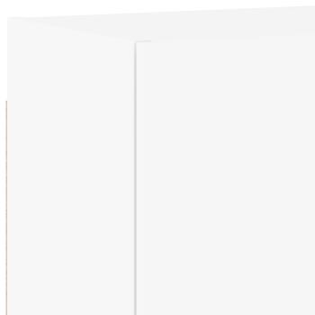 4-tlg. Wohnwand Weiß Holzwerkstoff