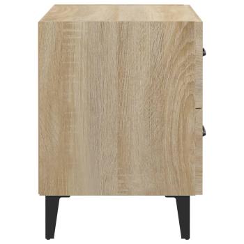 Nachttische 2 Stk. Sonoma-Eiche 40x35x47,5 cm